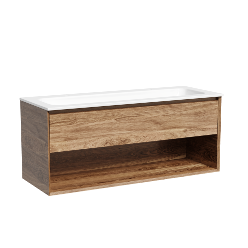 Тумба под раковину Sancos Marmi 1.0 MR1.0120ECH 120х45х52 подвесная цвет дуб чарльстон - фото 2